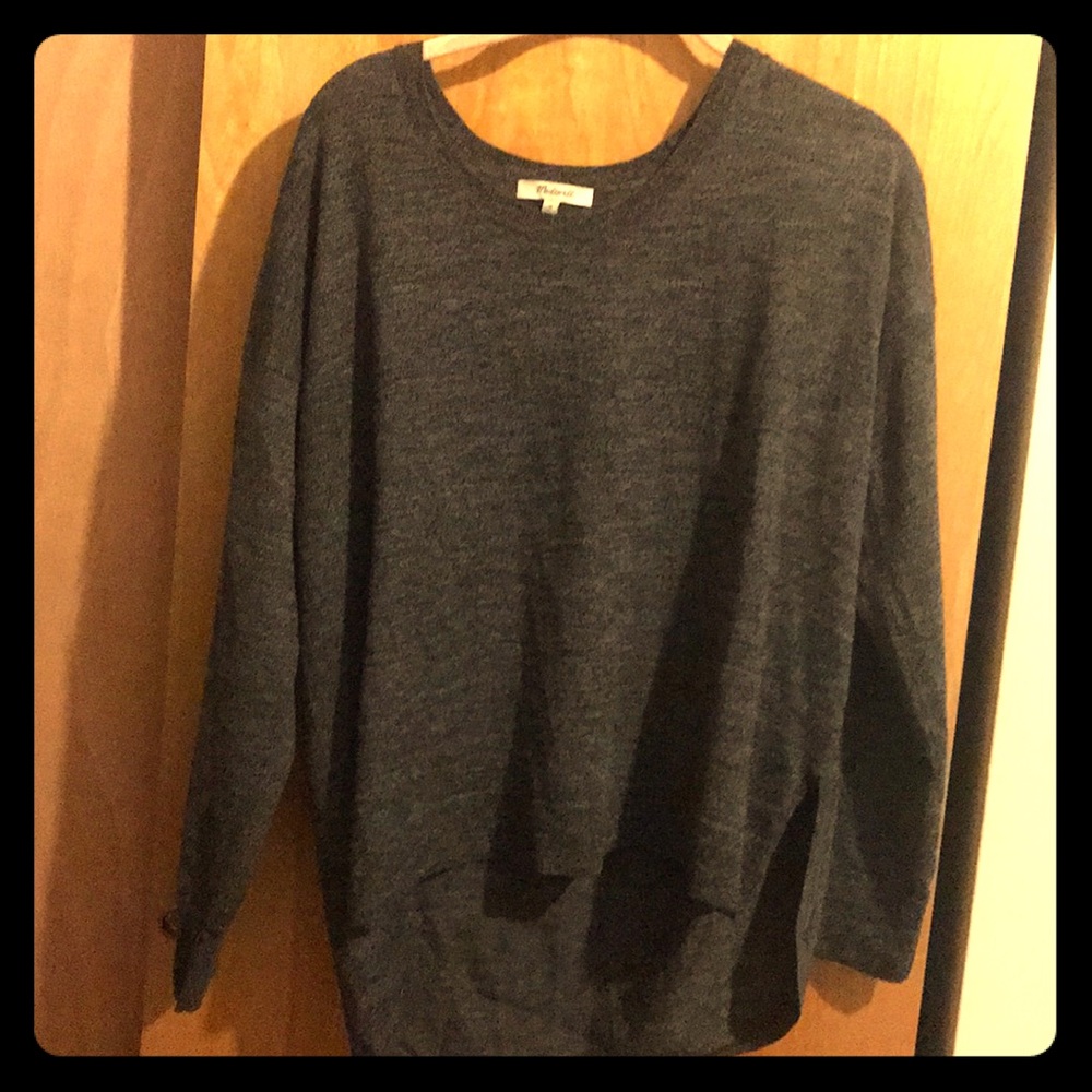 Madewell Gray Sweater, Size Medium